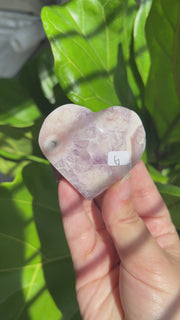 High Quality Flower Agate Heart - Pick Your Own