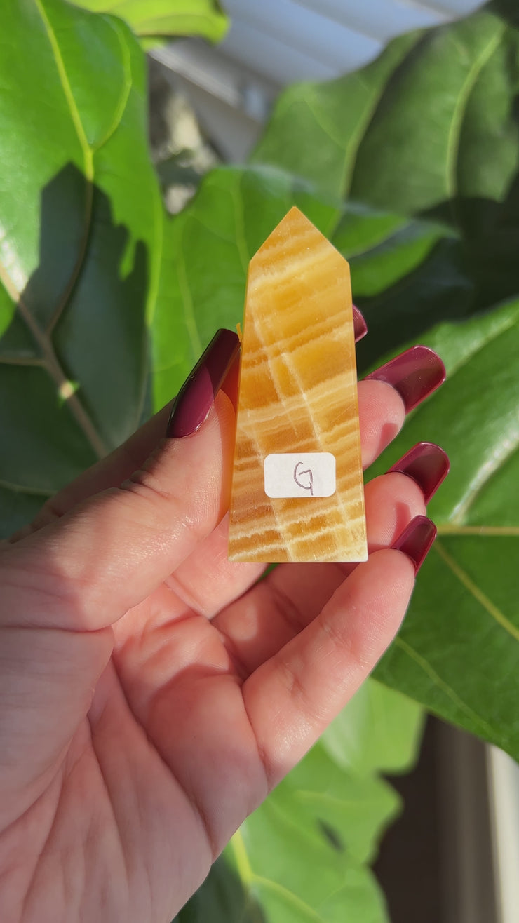 Orange Calcite Tower - Pick Your Own