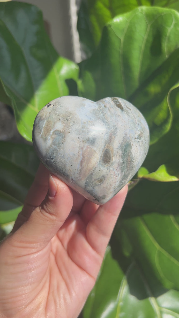 Ocean Jasper Heart