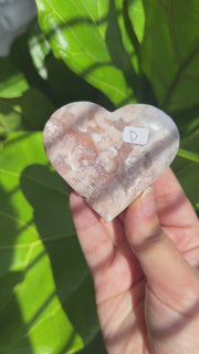 High Quality Flower Agate Heart - Pick Your Own