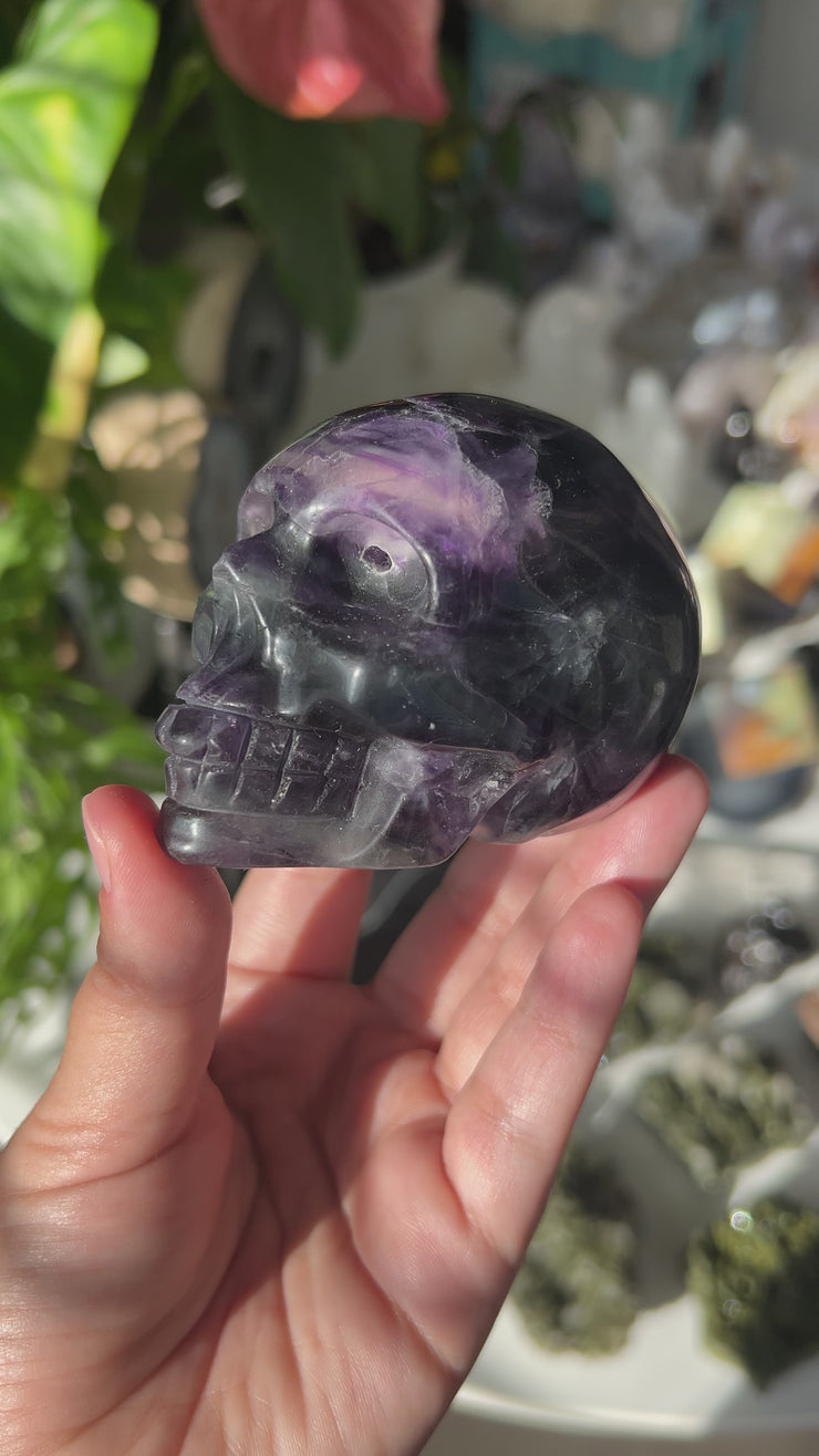 Fluorite Skull