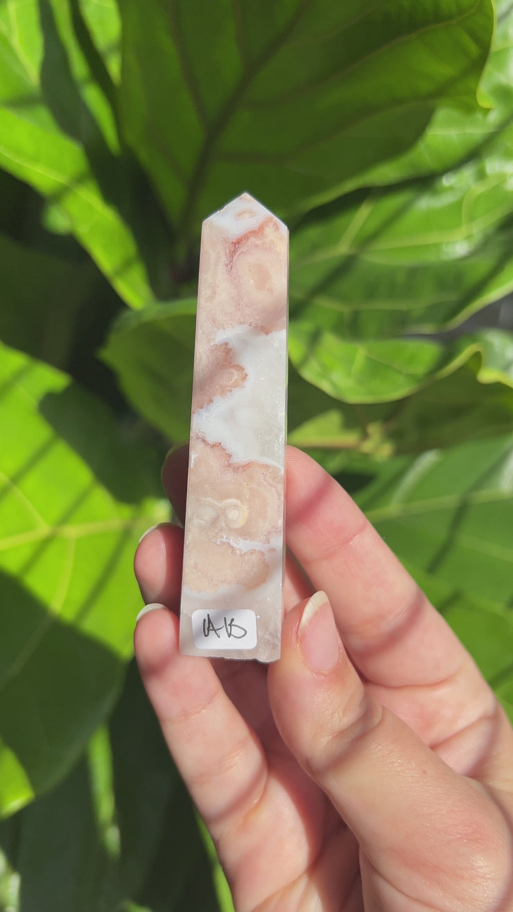 High Quality Flower Agate Tower - Pick Your Own