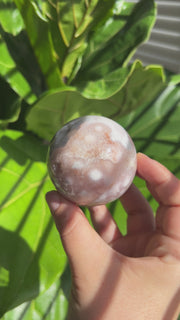 Flower Agate x Pink Amethyst Sphere - Pick Your Own