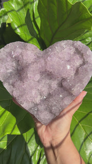 XL Amethyst Heart D