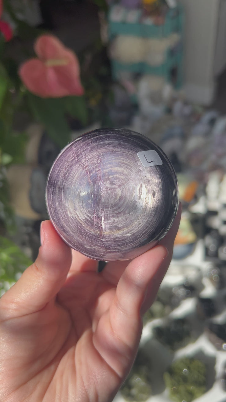 Medium Mica Lepidolite Sphere - Pick Your Own