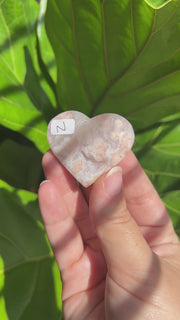 High Quality Flower Agate Heart - Pick Your Own