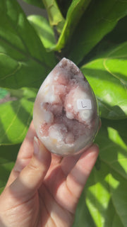 Pink Amethyst x Flower Agate Egg - Pick Your Own