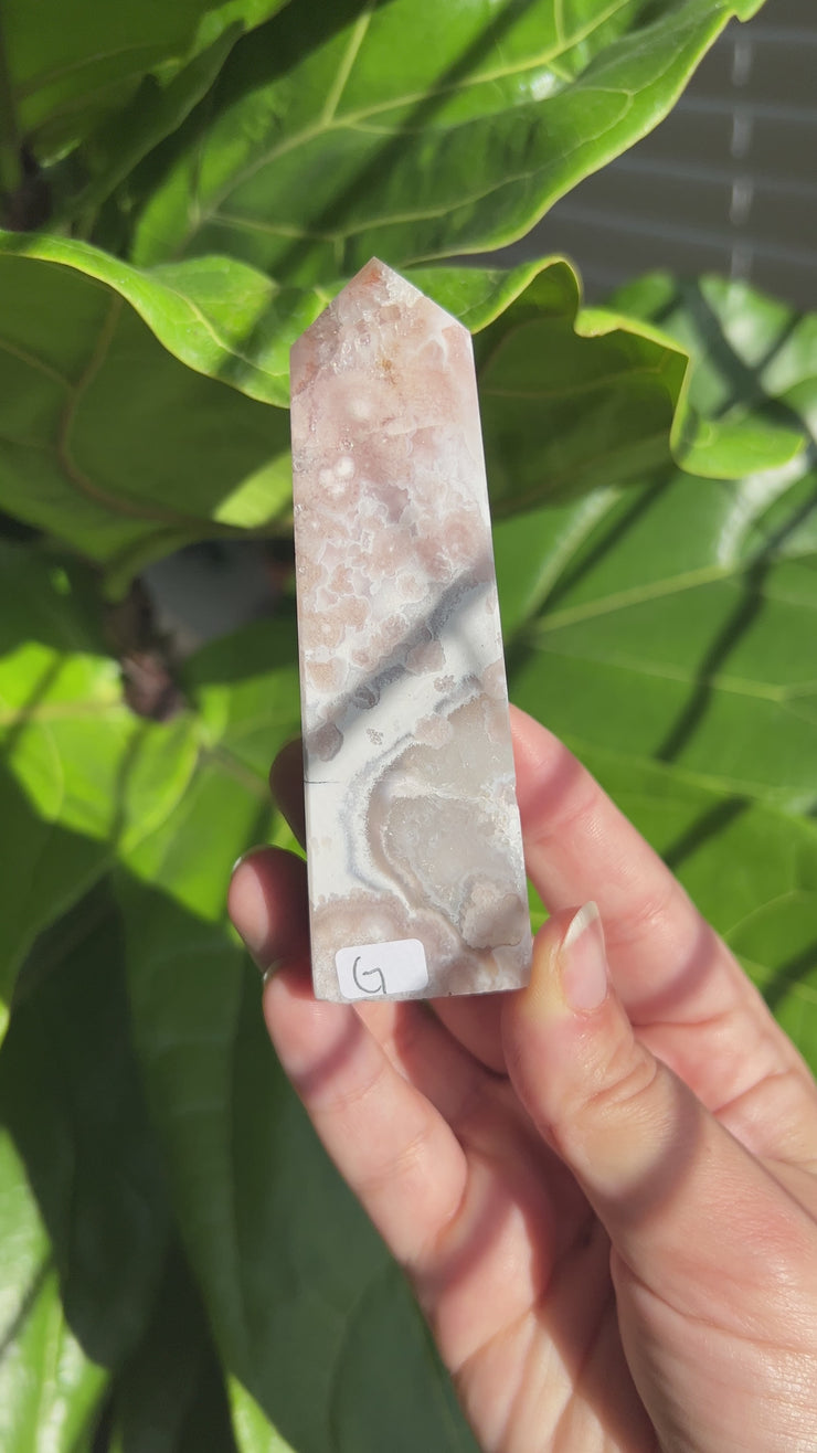 High Quality Flower Agate Tower - Pick Your Own