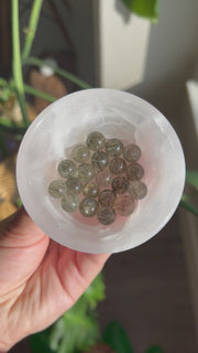 Mini Green Rutilated Quartz Sphere