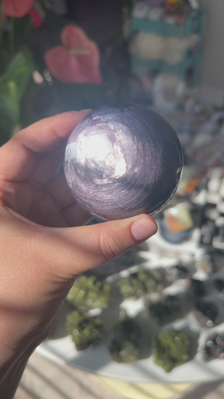 Medium Mica Lepidolite Sphere - Pick Your Own