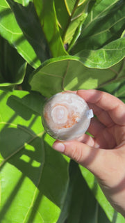 Flower Agate x Pink Amethyst Sphere - Pick Your Own