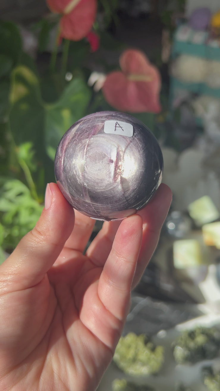 Small Mica Lepidolite Sphere - Pick Your Own