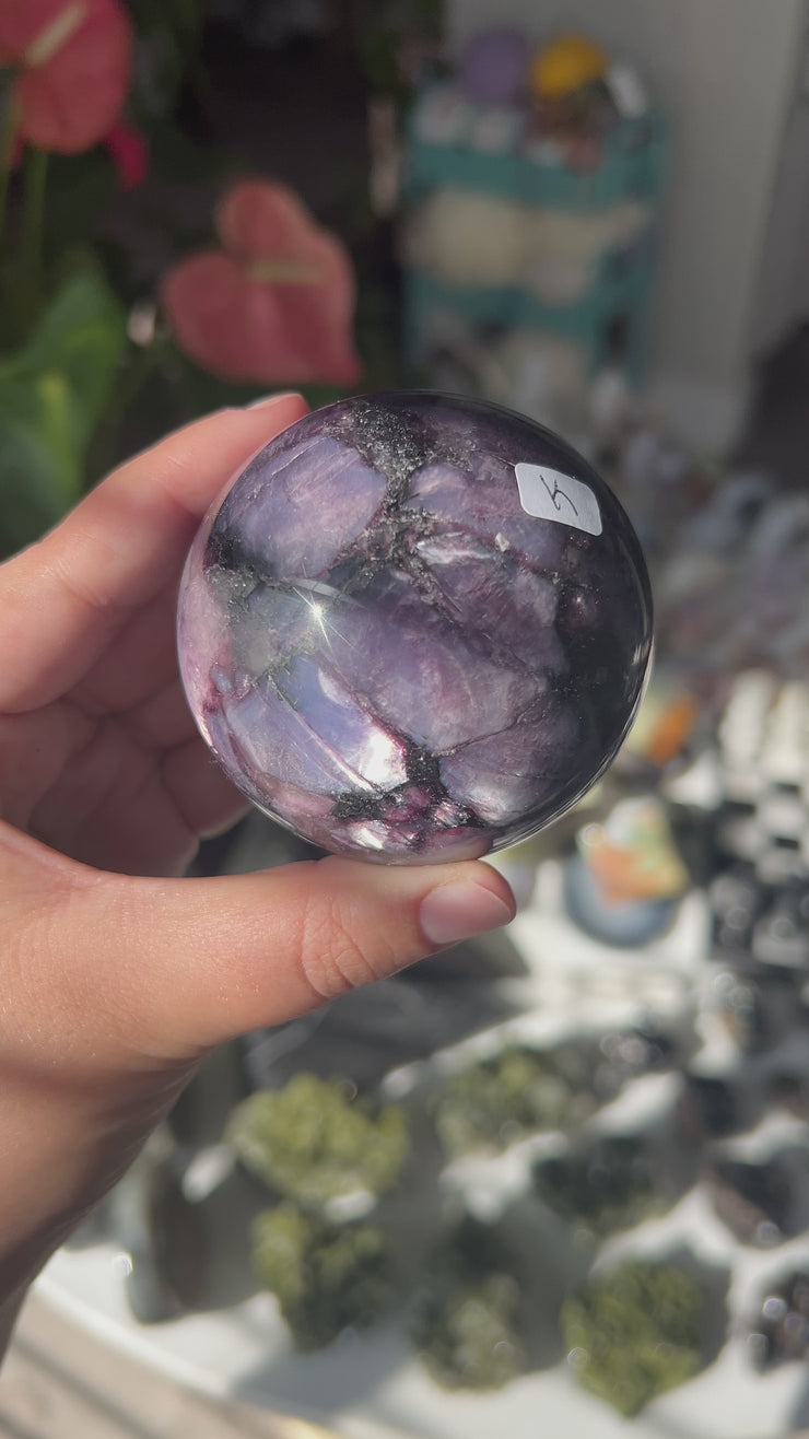 Medium Mica Lepidolite Sphere - Pick Your Own