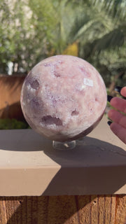 XL Pink Amethyst Sphere A